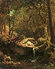 Albert Bierstadt Canvas Paintings - The Mountain Brook